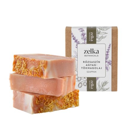 Zelka Rózsaszín agyagreszelékes szappan